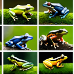 Amphibian Diversity**

"A vibrant collage showcasing various amphibian species (frogs, salamanders, newts) in their natural habitats; fully clothed, safe for work, appropriate content; perfect anatomy, correct proportions, natural poses; professional wildlife photography, high quality, vibrant colors, family-friendly."

**